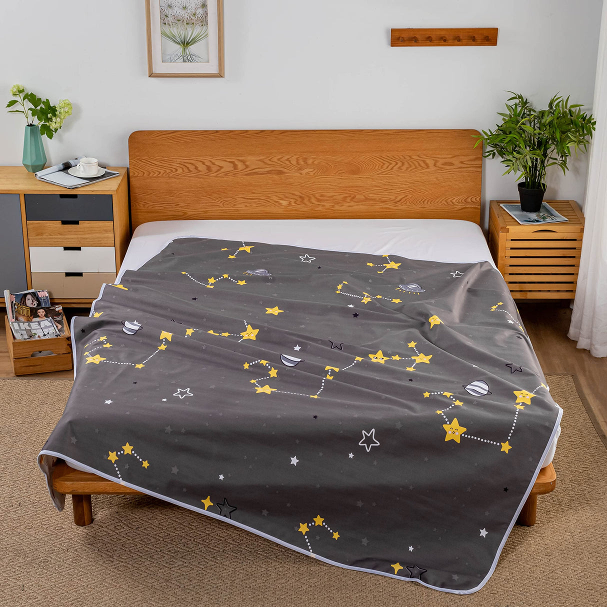 WenBags Bed Pads for Incontinence Washable 40*60,Large Reusable Waterproof Mattress Protector Pad,Pee Pads for Adults Elderly Pets or Kids Bed Wetting Protection, Hospital (Polyester,)