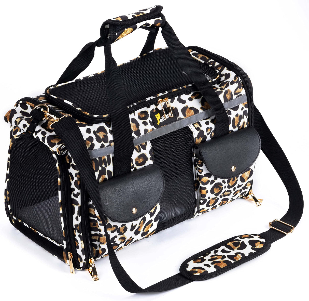 Petotw Pet Carrier for Small Dogs and Cats - Soft-Sided Travel Kennel, Portable Foldable Bag (Large)