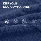 IECOii Dog Sweaters,Dog Sweaters for Large Dogs,Warm Dog Christmas Sweater Sleeveless,Pet Dog Winter Clothes for Fall and Winter,Pullover Dog Knitwear Cold Weather Coat for French Bulldog,Blue-L