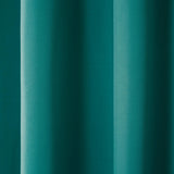 TOWN & COUNTRY BASICS Cabana Solid Heavyweight Indoor Outdoor Curtains, Light Filtering Opacity with Grommet Top, Water Repellent, 2-Pack Set, 54"x108", Dark Teal