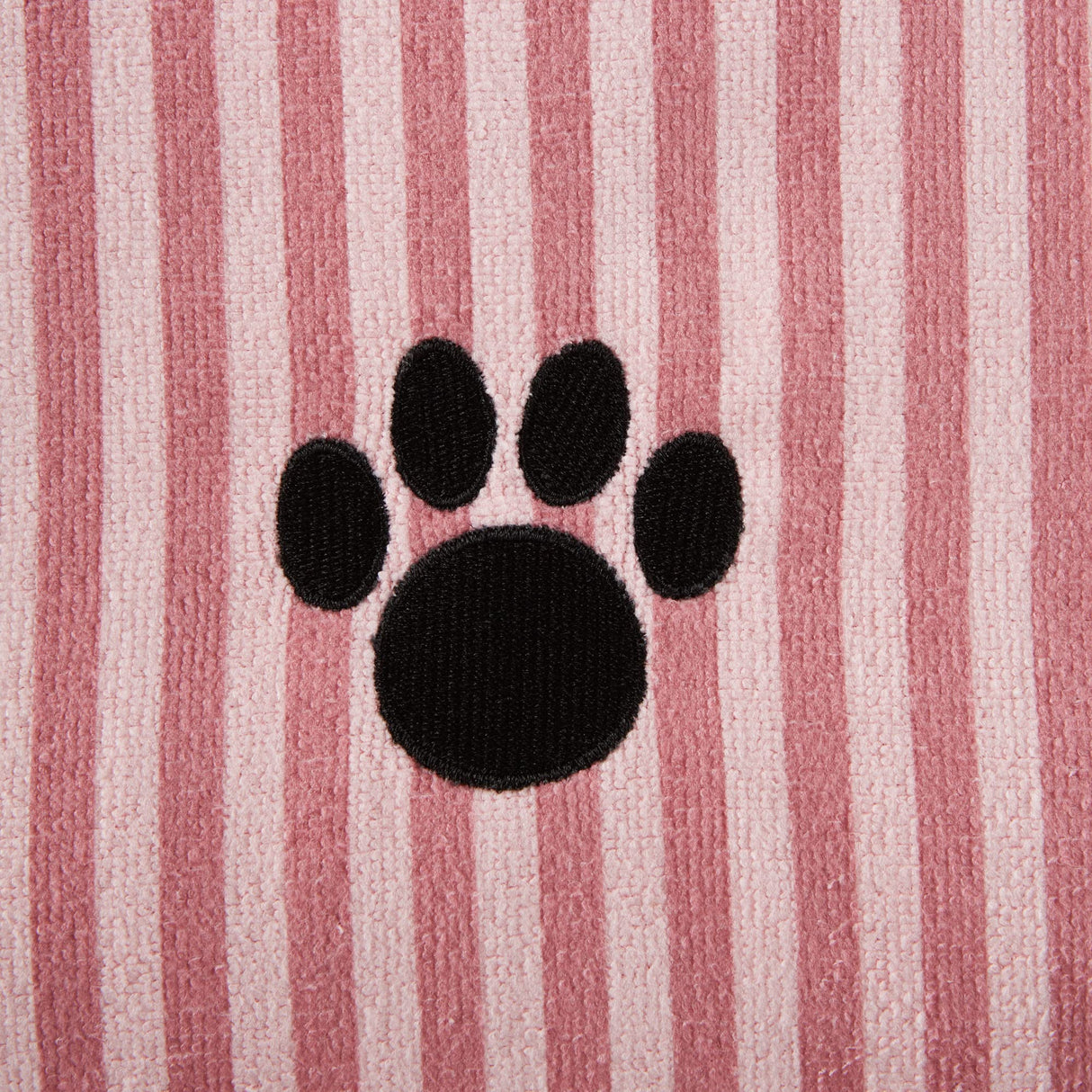 Bone Dry Pet Grooming Microfiber Towel, Striped Collection, X-Large, 41x23.5", Rose