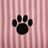 Bone Dry Pet Grooming Microfiber Towel, Striped Collection, X-Large, 41x23.5", Rose