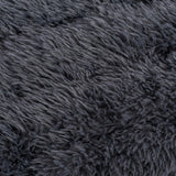 Machine Washable Dog Bed, Deluxe Plush Dog Crate Pad and Cat Bed, Anti-Slip Bottom Kennel Pad Mat, Fuzzy Pet Beds for Large, Medium, Small Dogs Breeds (Dark Grey, 36.0"L x 24.0"W x 3.0"Th x 1 Pack)