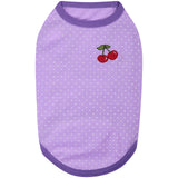 Blueberry Pet Pack of 2 Soft & Comfy Spring Hope Floral Cotton Blend Dog T Shirts Tank Top, Back Length 10", Clothes for Dogs