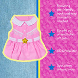 Doggy Parton Pink Cowgirl Collared Dress - L