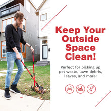 Load image into Gallery viewer, Pawler Pooper Scooper for Large Dogs, Small Dogs and Horses, Metal Poop Scooper Set with Long Handle Rake, Spade and Tray for Yard, Grass, Dirt or Gravel, Heavy Duty Aluminum Poop Picker Upper
