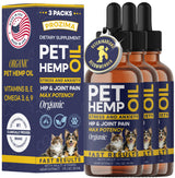 Hemp Oil for Dogs and Cats 3 Pack Organic Helps with Аnxiеty, Calming, Pain Relief, Hip Joint, Arthritis, Seizures Supplement for Smal & Large Pets with Omega 3-6-9 Oil Fast Results