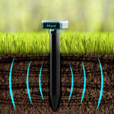 Mole Repellent Stakes 2 Pack - Gopher Repellent Ultrasonic Solar Powered - Sonic Spike Mole and Vole Deterrent for Lawn Garden & Yard - Electronic Devices Outdoors Pest Repeller Snakes Rodents Chaser
