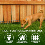 Dig Defence Original Gate Plate, Ideal Gift for Pet Lovers Dog Digging Deterrent Underground Gap Filler for Dogs/Rabbits 2 Pack with 2 Sm/Md Animal Barrier
