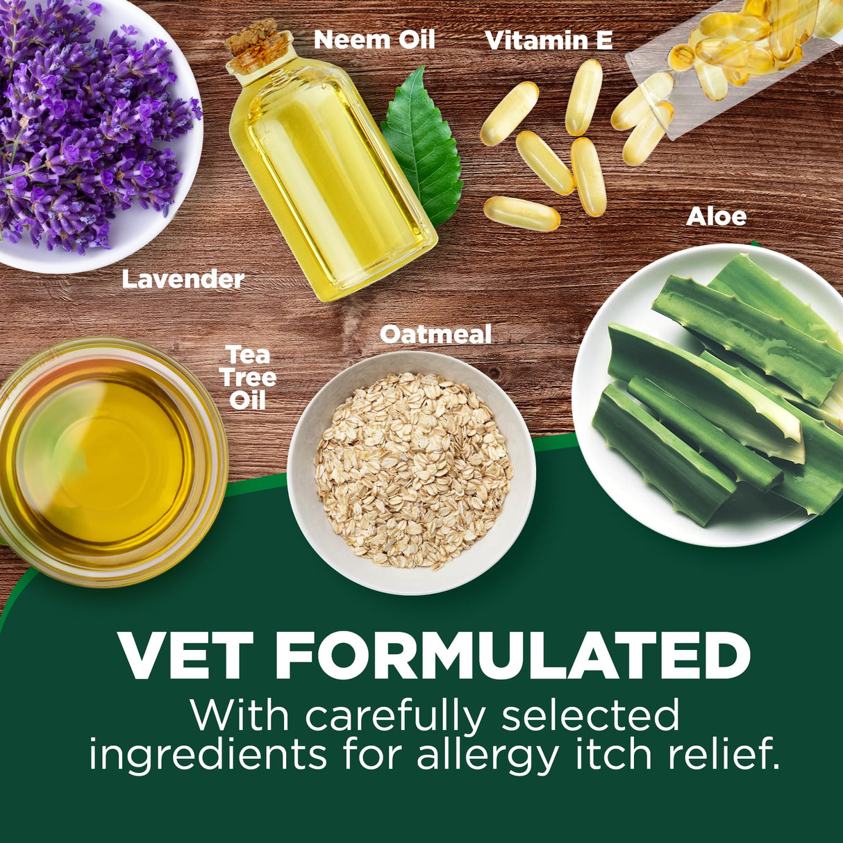 Vet's Best Allergy Itch Relief Spray for Dogs | Soothes Dog Dry Skin | Relieves The Urge to Itch, Lick, and Scratch | 8 Ounces