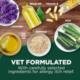Vet's Best Allergy Itch Relief Spray for Dogs | Soothes Dog Dry Skin | Relieves The Urge to Itch, Lick, and Scratch | 8 Ounces