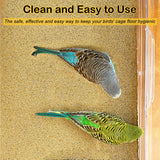 S&X Gravel Paper for Bird Cage 30-Pack 15" x 9.5" Bird Cage Liners Disposable for Enhanced Hygiene and Bird Health
