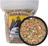 SLEEK & SASSY Garden Small Hookbill No Sunflower Bird Food for Lovebirds, Cockatiels, Quaker Parrots & Small Conures (4 lbs.)