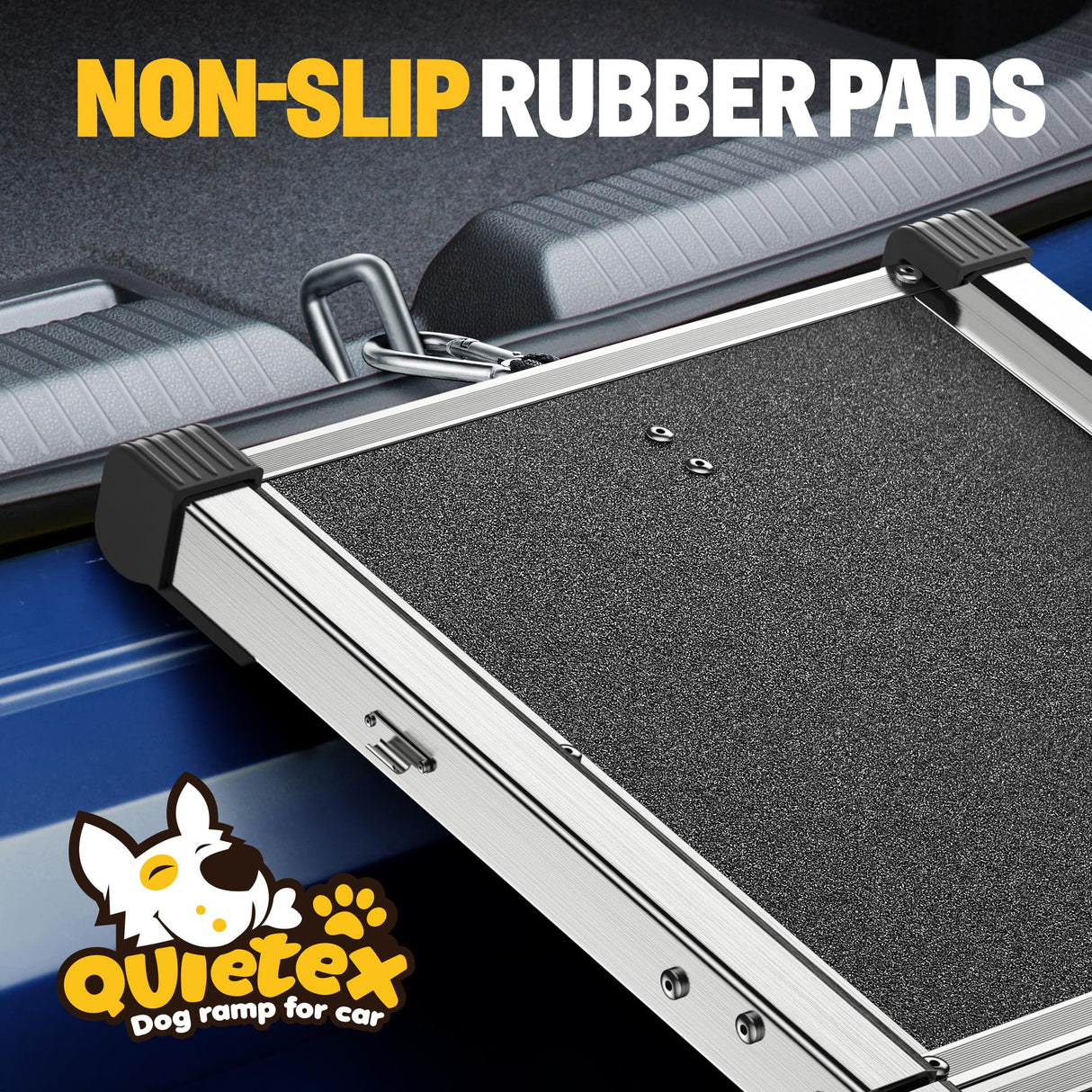 Extra Long 71”Dog Ramp Folding Pet Ramp for Car Large Dogs with Non-Slip Surface Dog Ramps up to 200 lb for Car SUV Truck