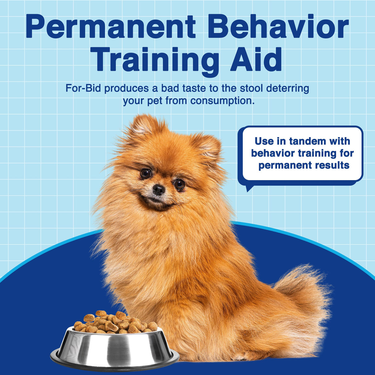 For-Bid Stool Eating Deterrent for Dogs & Cats – Vet-Recommended Coprophagia Deterrent for Dogs for 50+ Years – Effective, Pet Safe, Helps Reduce Odors & Won't Alter Food Taste – Made in The USA
