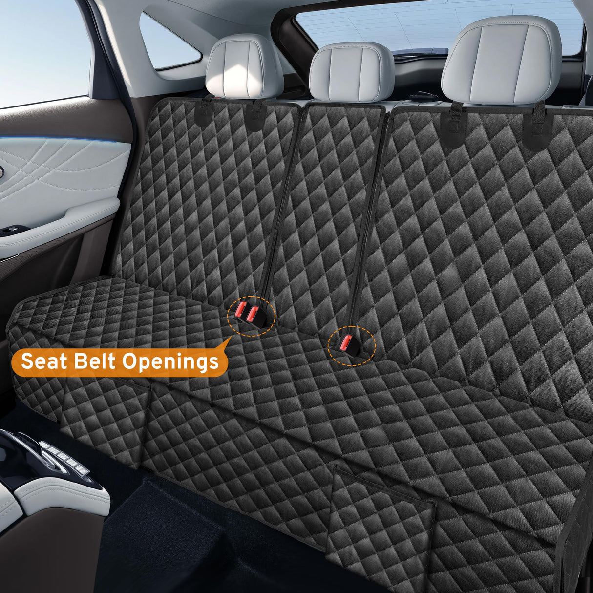 TAUYANG Dog Car Seat Cover for Back Seat Compatible with BMW X3 X5 X1 X2 X4 3 5 4 Series 328i 320i 330i 528i 540i Accessories 2000-2026, Waterproof Non-Slip Pet Bench Backseat Covers