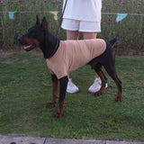 Premium Yoga-Fabric Dog T-Shirt – Breathable, Stretchy, Anti-Shedding Pet Clothes for All Seasons, Small to Large Dogs Dusty Pink 3XL