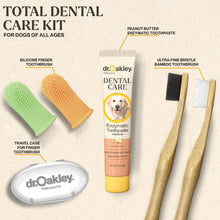 Load image into Gallery viewer, Dr. Oakley Total Dental Care Kit for Dogs: Peanut Butter Flavor - Toothpaste, Brushes, and Case, Natural
