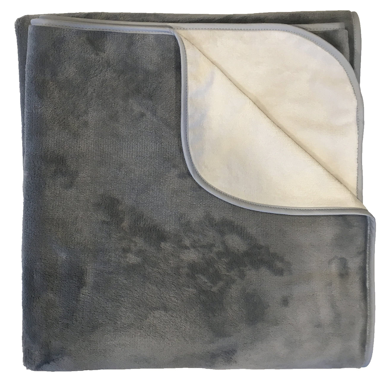 Mambe Silky Waterproof Throw for Protecting Furniture Bed Couch from Stains Caused by Dogs, Cats, Incontinence. Soft, Washable, Reversible. (Size Long/Sofa 70x120 inches, Color Buff/Dove)