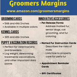 Pink Dog Grooming Client Cards 4X6 (100 Pack, 4 X 6 Inches) Client Information Clip Cards for Pet Groomer, Kennels, and Veterinarians