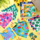 Chunful 50 Pieces Dog Bandanas for Summer Bulk Hawaiian Bandanas Bib Triangle Dog Scarf Set with Fruit Leave Flamingo Pattern for Summer Pet Costume Accessories Decoration(31.5 x 21.7 x 21.7 Inches)