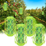 Sancodee 4 Pack Upgraded Wasp Trap Outdoor Hanging, Carpenter Bee and Hornet Catcher, Reusable Yellow Jacket Trap with Bait Reservoir, Bee Killer and Wasp Catcher for Outside (Green)