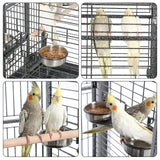 Yaheetech Extra Large Bird Cage 63'' Open Play Top Bird Cage for African Grey Parrots/Amazon Parrot/Caiques/Macaw with 360° Wheels