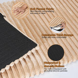 FURTIME Backseat Pet Bed Mat, Non-Slip Dog Bed for Car Back Seat, Washable Travel Pet Mat with Removable Cover, Dog Seat Covers Protector Fit for Backseat Extenders and Trucks SUVs, 54"x 24.8", Brown