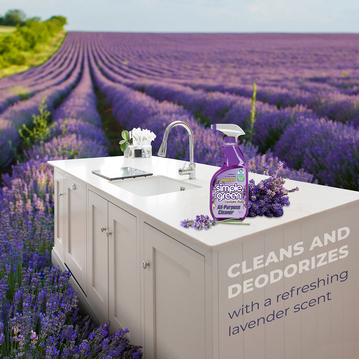 Simple Green AllPurpose Cleaner, 32 Fl Oz (Pack of 3), Lavender, 96 Fl Oz