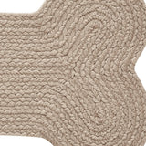 VHC Brands Indoor/Outdoor Pet Food Mat Placemat for Food Water Bowl for Dogs Cats Kitchen Bone Rug (Natural, Medium)