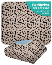 Load image into Gallery viewer, Furthrive Washable Pee Pads for Dogs with Pheromone Attraction, Reusable Puppy Pads, Waterproof Non-Slip Training Pad, 31.25 × 27.25 in, Pet-Friendly for Crates, Apartments, Puppy Supplies (One Unit)
