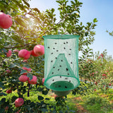 Ranch Fly Traps Outdoor Hanging Stable Fly Trap Reusable Fly Killer Cage Fly Catcher Bag with Bait Tray,Fly Repellent for Outdoor and Indoor Hanging Farms,Stable,Garden,Orchard,Park (12 Pack)