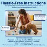 For-Bid Stool Eating Deterrent for Dogs & Cats – Vet-Recommended Coprophagia Deterrent for Dogs for 50+ Years – Effective, Pet Safe, Helps Reduce Odors & Won't Alter Food Taste – Made in The USA