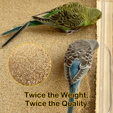 S&X Gravel Paper for Bird Cage 30-Pack 15" x 9.5" Bird Cage Liners Disposable for Enhanced Hygiene and Bird Health