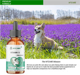 NTCARE Vitamin E Oil for Dogs, 2 fl oz, Immune Support, Skin and Coat Health Supplement, 60 Servings