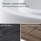 Bedsure Washable Dog Crate Bed for Large Dogs, Soft Foam Floor Pet Mat, Versatile Lightweight Pet Crate Pad for Cages