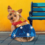 DC Comics: Wonder Woman Pet Costume for For Dogs or Cats by Rubies, Small