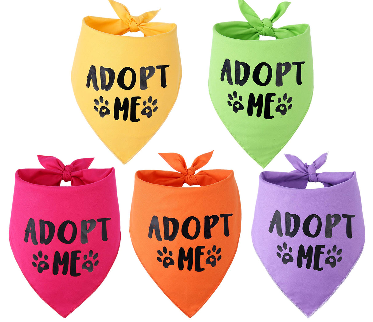 Adopt Me Bandana,5 Pack Adopt Me Bandanas for Dogs