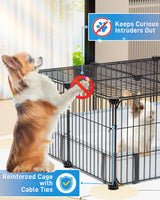 BUCATSTATE Guinea Pig Cages for 2, 20 Panels Guinea Pigs Playpen with Waterproof Mat, Metal Rabbit Cage Indoor for Hedgehogs, Quail, Chickens (56" L x 24" W x 12" H)
