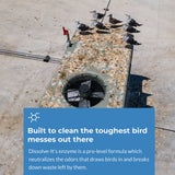 Bird Barrier Dissolve-It Max Enzyme Cleaner - Bird Dropping Cleaner - Dissolves Waste – Treat Affected Areas Before Installing Bird Control Products - Cleans pet stains - 1 Pint Makes 1/2 Gallon