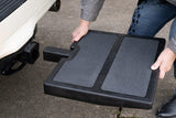 USA Made Otto Step Pet Ramp Step Helps Dogs Get in & Out of Car Van SUV | Portable Lightweight Dog Ramp | Simply Slide into 2 inch Trailer Hitch Receiver | No Tools Needed | Essential Pet Gear |
