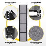 PATHOSIO PETS Portable Dog Ramp for Car – Foldable Dog Car Ramp for Truck, SUV, High Bed & Sofa with Anti-Slip Feet & Traction Carpet – Small to Large Breeds (71" Long & 17" Wide)