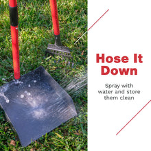 Load image into Gallery viewer, Pawler Pooper Scooper for Large Dogs, Small Dogs and Horses, Metal Poop Scooper Set with Long Handle Rake, Spade and Tray for Yard, Grass, Dirt or Gravel, Heavy Duty Aluminum Poop Picker Upper
