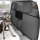 Mixsuper Dog Car Barrier, 61.4" Wide, Car Divider for Trucks, Large SUV, One-Piece Escape-Proof Back Seat Mesh Dog Car Net Barrier Black