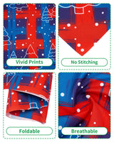 PET SHOW 100 Pack Christmas Dog Bandanas Bulk No Seam Extra Small Dog Scarves XS Xmas Puppy Triangle Bibs Kerchief Set Cats Pet Girl Boy Holiday Party Grooming Accessories, S