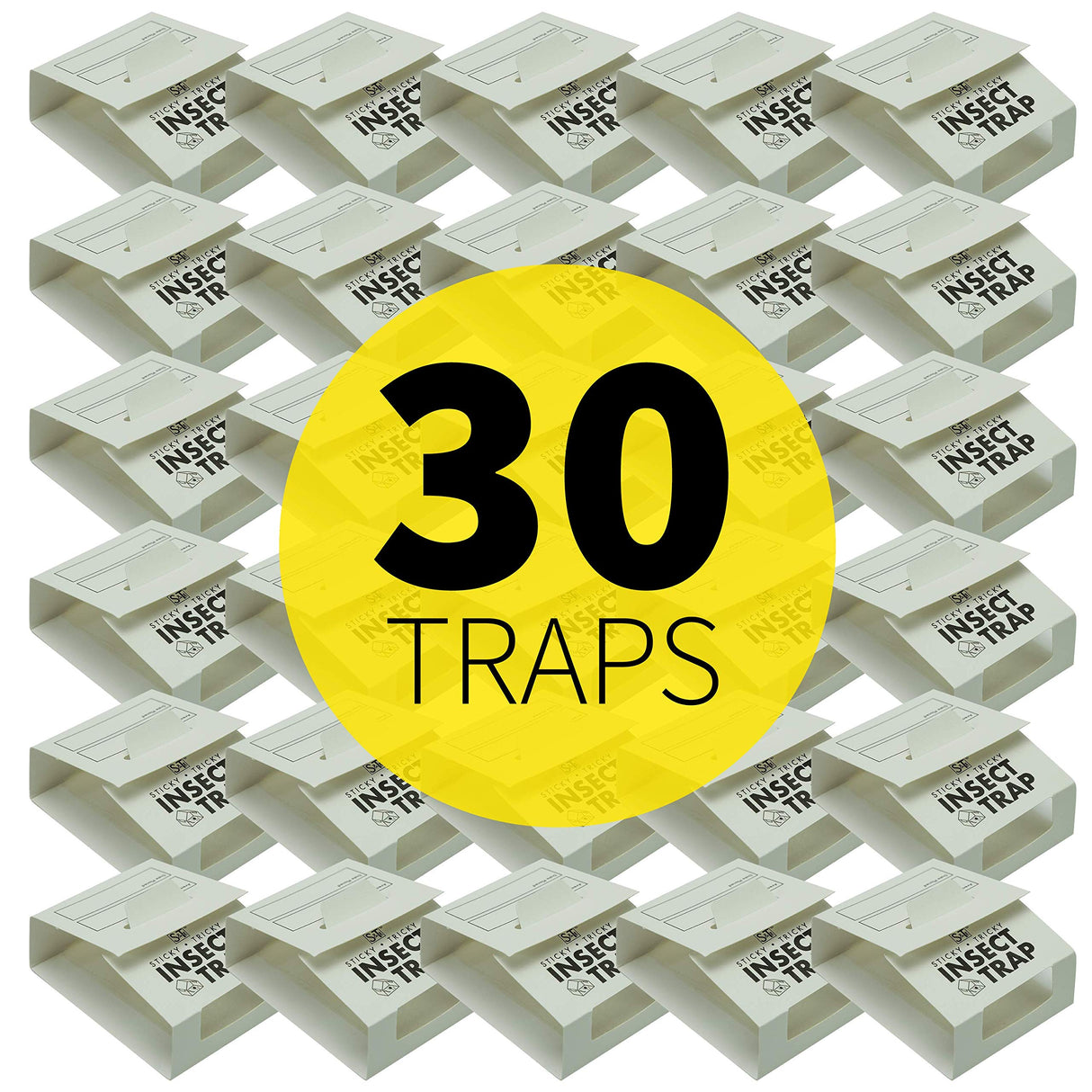 S&T INC. Insect Traps, Brown Recluse, Hobo Spiders, Black Widows, White, 30 Count