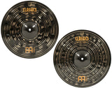 Meinl 14" Hihat (Hi Hat) Cymbal Pair - Classics Custom Dark - Made in Germany, 2-YEAR WARRANTY (CC14DAH)