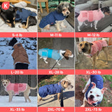 KYEESE Dog Coat Soft Pet Sweater for Cold Weather Waterproof Dogs Jacket with Fleece Lined Windproof Dog Coats for Small Dogs Thick Cat Clothes with Pocket Warm Pet Winter Puffer Coat with Leash Hole