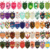 50 Pieces Holidays Dog Bandanas Patriotic Valentine‘s Day Birthday New Year Mardi Gras St. Patrick's Day Easter Summer Pets Bibs Large Dog for Small Medium Large Dogs Pets Cats