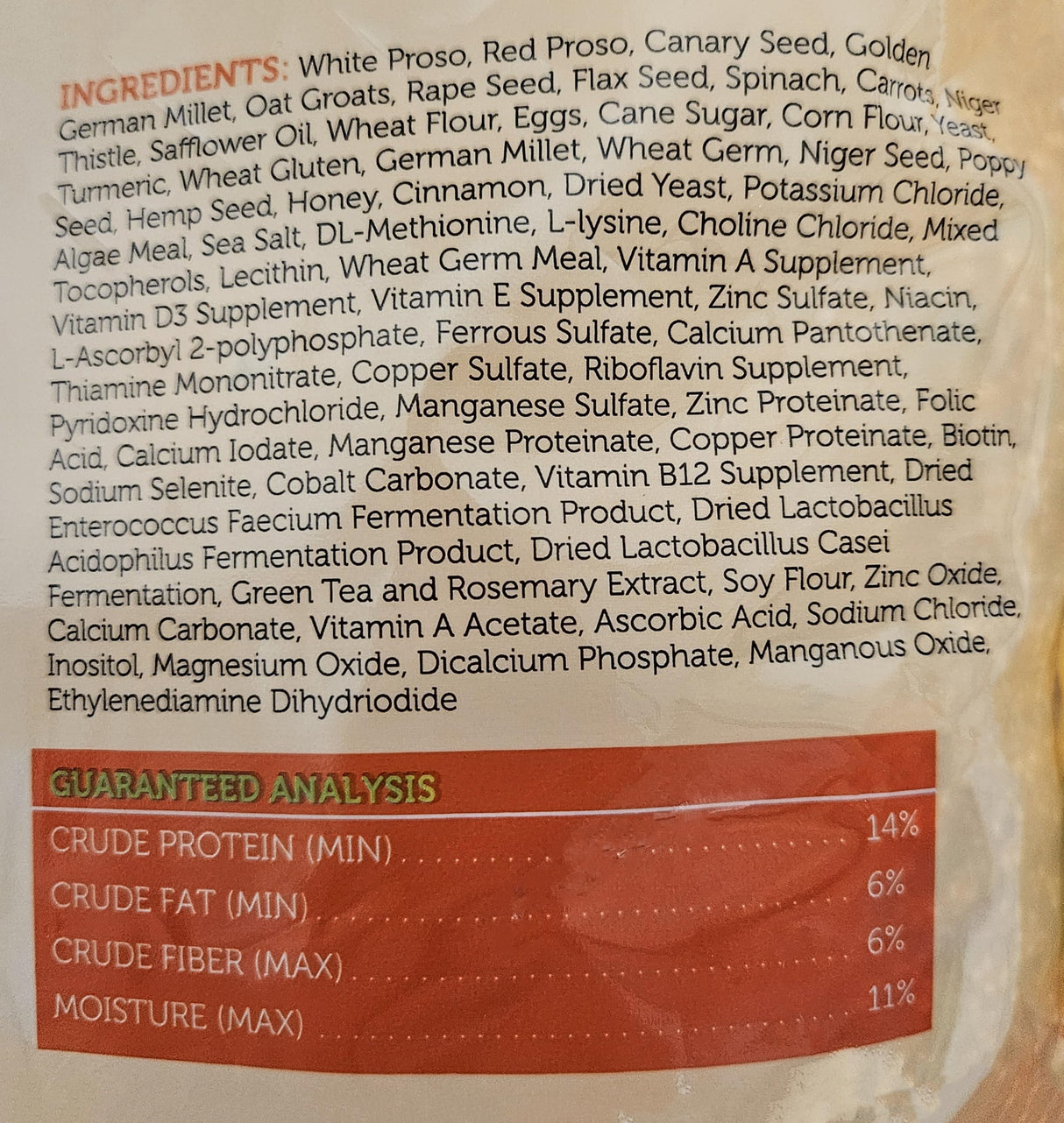 Sweet Harvest Finch Bird Food, 4 lbs Bag - Seed Mix for Finches